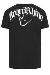 IronRhino Big & Tall Black Old English Logo T-Shirt | BadRhino 7