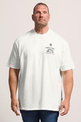BadRhino Big & Tall White Extra Long 'The Tuskstone Manor' Graphic T-Shirt | BadRhino 3