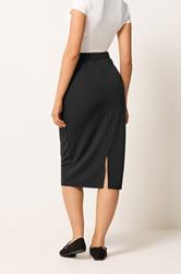 M&Co Black Button Detail Midi Skirt | M&Co 2