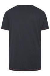 D555 Big & Tall Dark Navy Blue Pink Floyd T-Shirt | BadRhino 4
