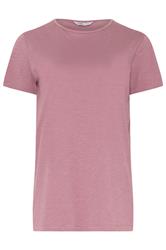 LTS Tall 2 PACK Women's Olive Green & Pink Marl Cotton T-Shirt | Long Tall Sally 9