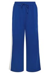 M&Co Petite Blue & White Side Stripe Trousers | M&Co 6