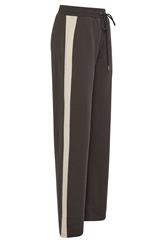 LTS Tall Women's Chocolate Brown Side Stripe Wide Leg Joggers | Long Tall Sally 2
