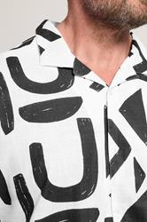 BadRhino Big & Tall Black Abstract Print Shirt | BadRhino 5