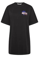 YOURS Plus Size Black 'Ibiza' Sleep Tee Nightdress | Yours Clothing 7