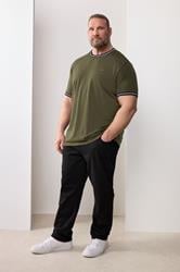BadRhino Big & Tall Black Elasticated Waist Stretch Jeans | BadRhino 3