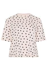 YOURS Plus Size Pink Polka Dot Sleep Tee Top | Yours Clothing 6