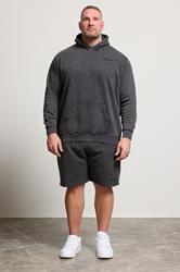 BadRhino Big & Tall Black Sun Bleached Jogger Shorts | BadRhino 1