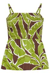 LIMITED COLLECTION Plus Size Green Palm Leaf Vest Top | Yours Clothing 6