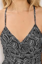 LTS Tall Womens Black Palm Leaf Swimsuit | Long Tall Sally 6