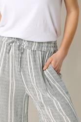 M&Co White Stripe Wide Leg Trousers | M&Co 4