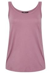YOURS Plus Size Light Purple Vest Top | Yours Clothing 5