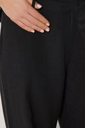 LTS Tall Women's Set Black Floral Embroidered Linen Top & Trousers Set | Long Tall Sally  7