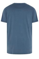 KAM Big & Tall Indigo Blue Bulldog Graphic T-Shirt | BadRhino 2