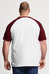 BadRhino Big & Tall Red & White 15 Raglan Football T-Shirt | BadRhino 2