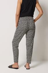 M&Co Black Leaf Print Hareem Trousers | M&Co 2