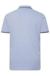 LYLE & SCOTT Big & Tall Bubble Blue Tipped Polo Shirt | BadRhino 4
