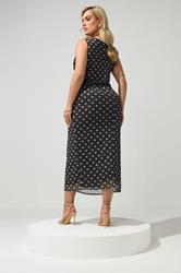 YOURS LONDON Plus Size Chocolate Brown Polka Dot Dress | Yours Clothing 2
