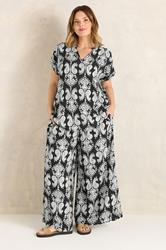 EVANS Plus Size Black Abstract Print Set | Evans 3