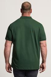 BadRhino Big & Tall Green Short Sleeve Polo Shirt | BadRhino 2