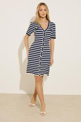 STAR Navy Blue Stripe Knitted Dress | StarByJM 3