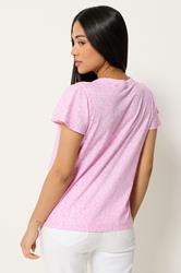 M&Co Petite Pink Short Sleeve Cotton Shirt | M&Co 2