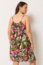 YOURS Plus Size Green Tropical Swing Dress | Yours Clothing 2