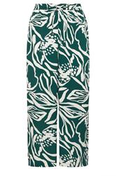 YOURS Plus Size Teal Green Floral Wide Leg Trousers | Yours Clothing 5