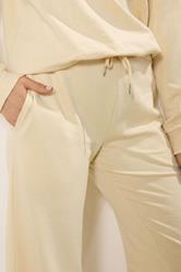 LTS Tall Women's Set Yellow Cotton Quarter Zip Sweatshirt & Wide Leg Joggers | Long Tall Sally 7