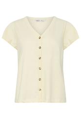 M&Co Petite Lemon Yellow Short Sleeve Cotton Shirt