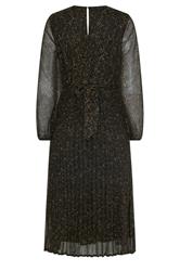 M&Co Black Abstract Spot Pleated Midi Dress | M&Co 2