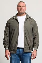 KAM Big & Tall Forest Green Lightweight Harrington Jacket | BadRhino 3