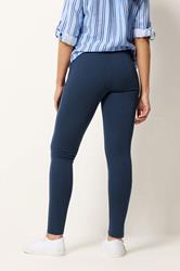 M&Co Navy Blue Ponte High Waisted Leggings | M&Co 2