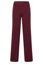 LTS Tall Burgundy Red Wide Leg Knitted Trousers