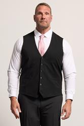 D555 Big & Tall Black Suit Waistcoat | BadRhino 3