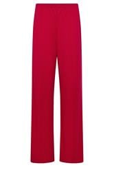 LTS Tall Bright Red Textured Pleated Wide Leg Trousers