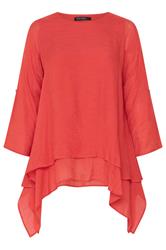 EVANS – Zweilagige Bluse in Orange