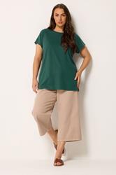 YOURSET 3 PACK Plus Size Mocha Brown & Pink Core T-Shirts | Yours Clothing 2