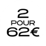 2 pour 62€
