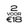 2 voor €18