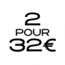 2 pour 32€