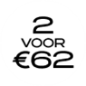 2 voor €62