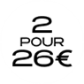 2 pour 26€ 