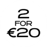 2 for €20 