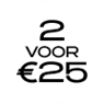 2 voor €25