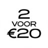 2 voor €20