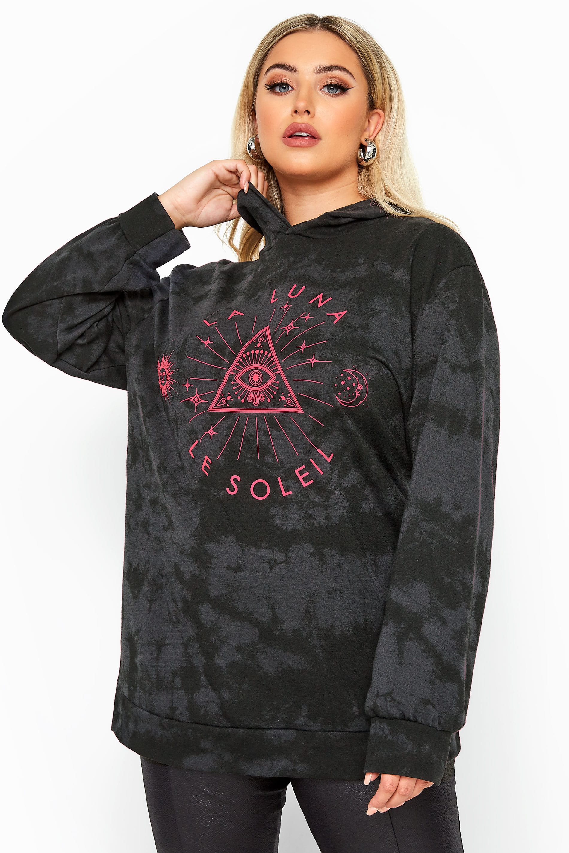 black tie dye hoodie