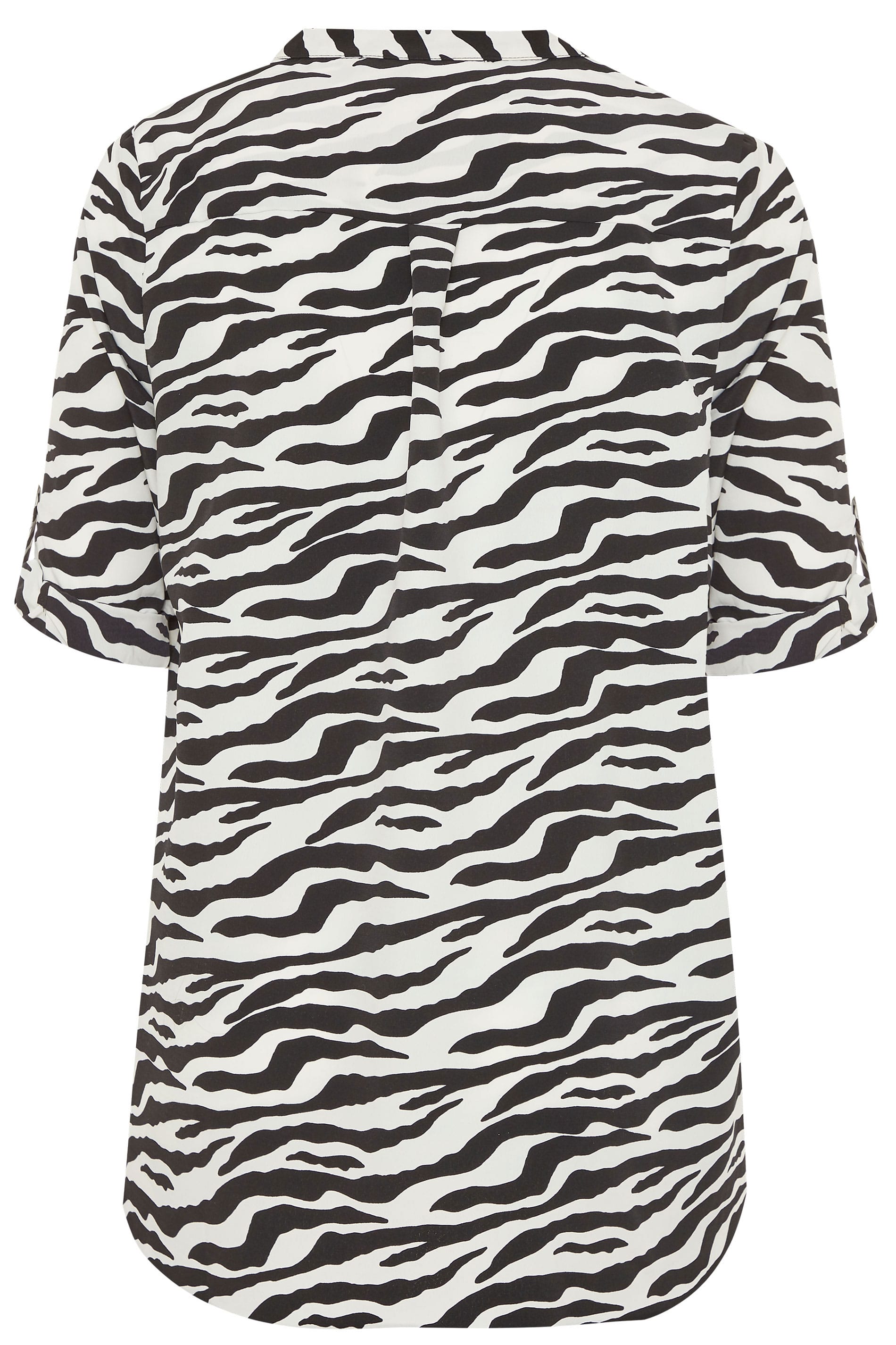 Black Zebra Print Shirt | Yours Clothing