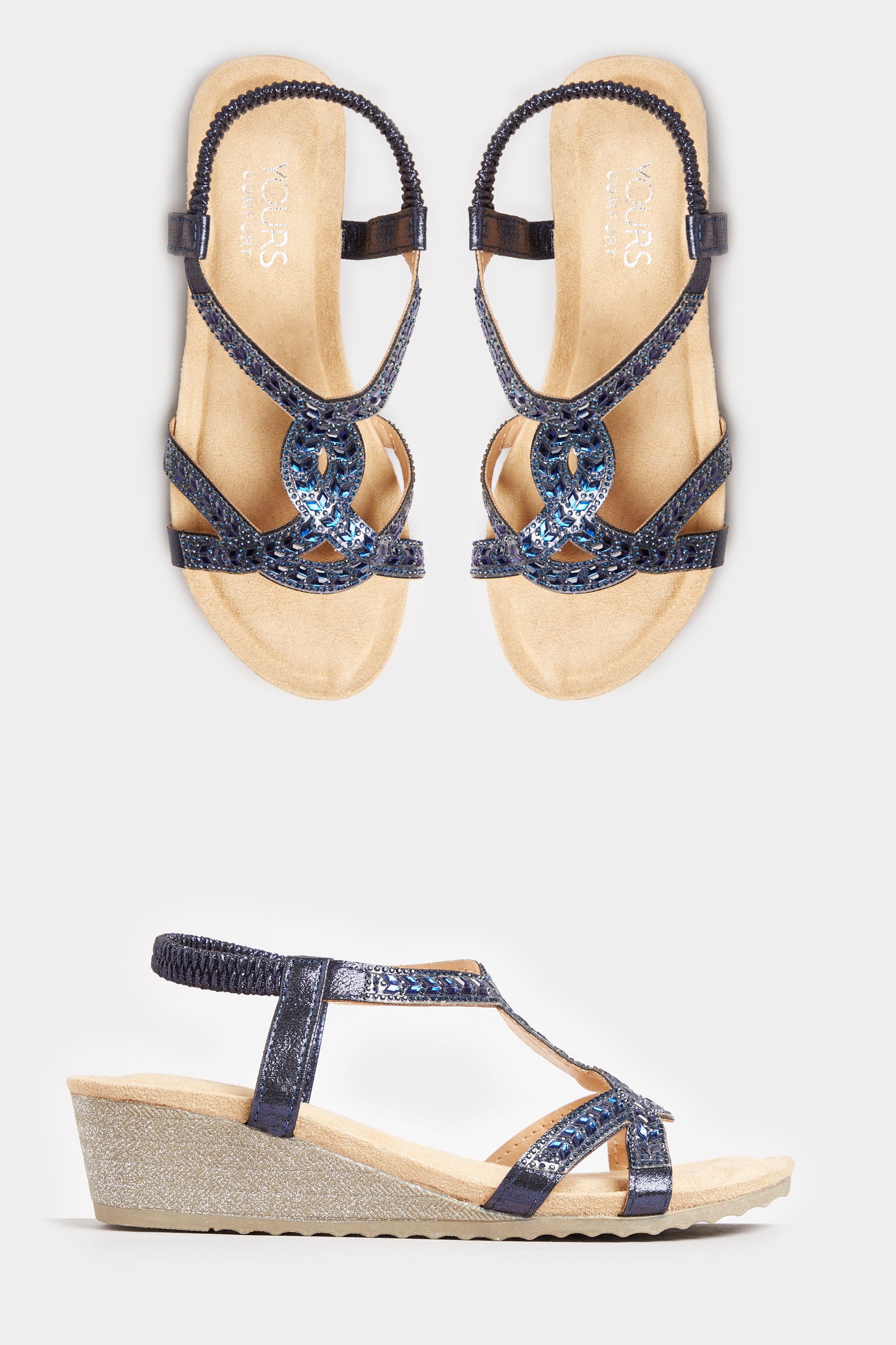 double wide sandals