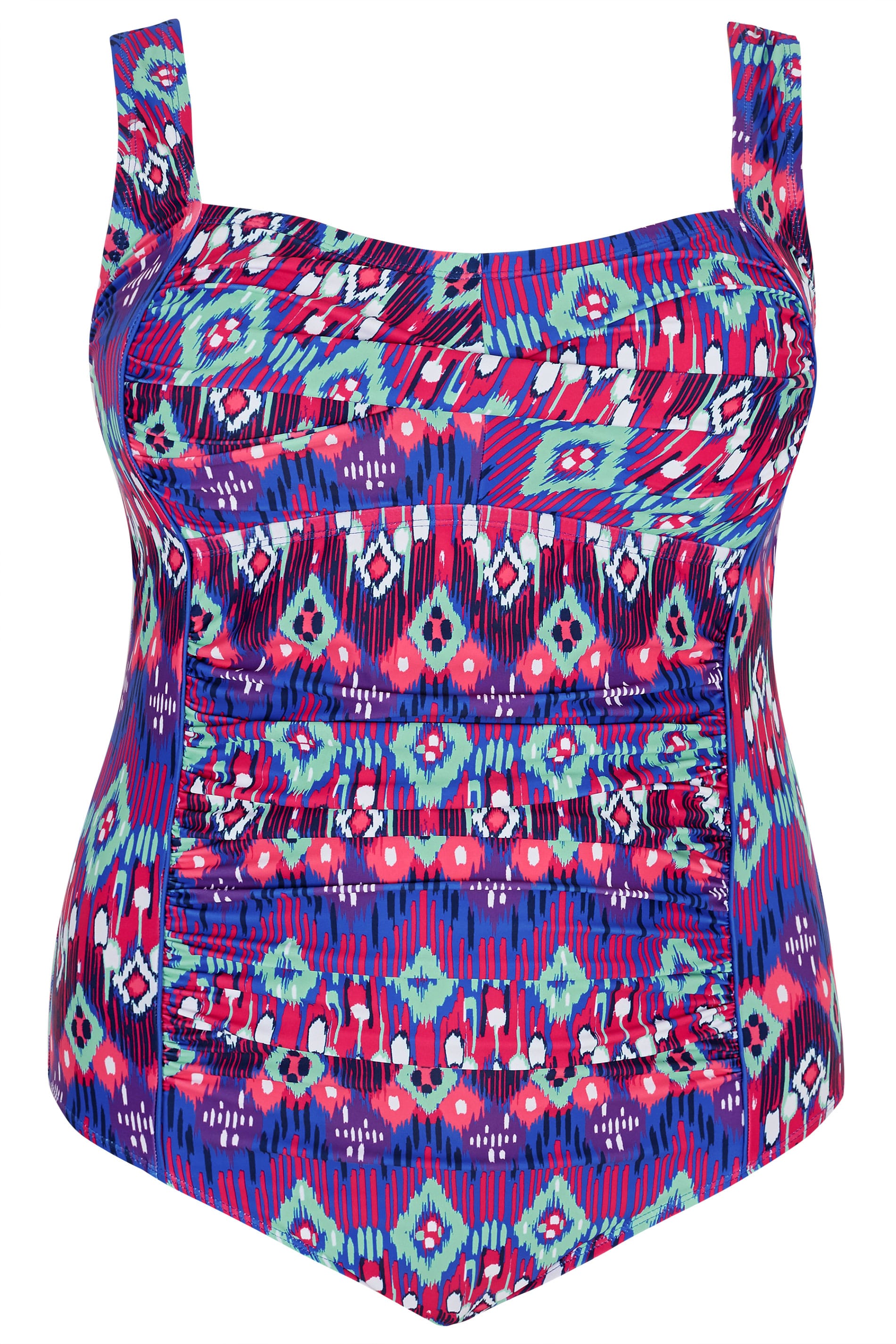 Plus Size Purple Aztec Twist Front Swimsuit | Sizes 16 to 36 | Yours ...